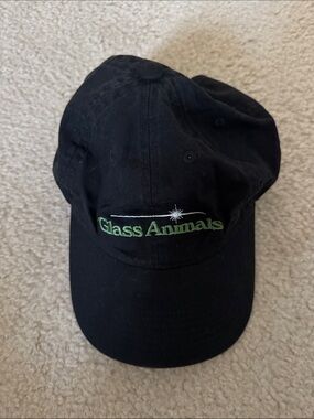 Glass Animals Black Embroidered Baseball Cap